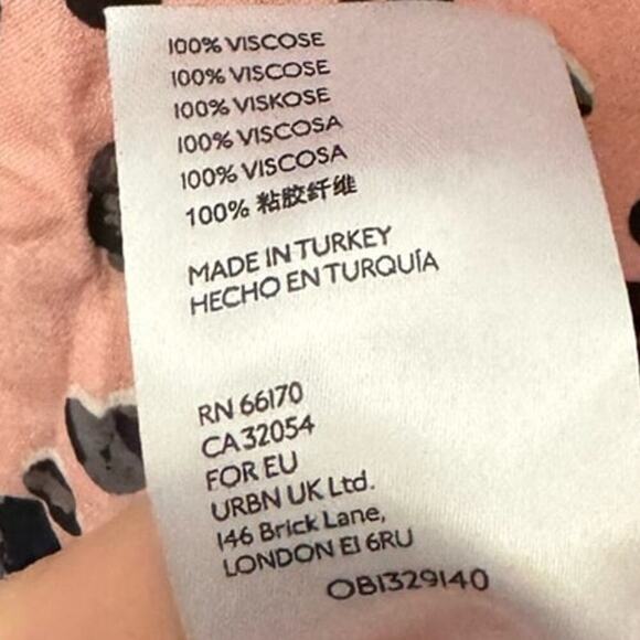 Maeve By Anthropologie Rita Blouse Tunic Leopard Print Pink Black Size Small - Picture 9 of 11